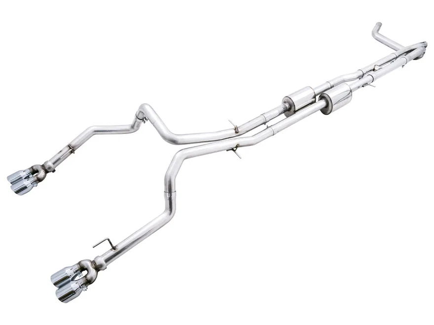 0FG Catback Exhaust for Silverado ZR2/Sierra AT4X - 4" Chrome Silver Tips