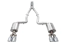 Touring Edition Exhaust for 15+ Challenger 6.4 / 6.2 SC - Chrome Silver Quad Tips image 2