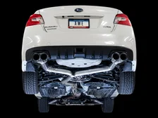 Track Edition Exhaust for VA / GV WRX / STI Sedan - 4" Chrome Silver Quad Tips for Subaru image 6