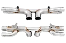Center Muffler Delete for Porsche 991.1 / 991.2 GT3 / RS - Diamond Black Tips image 2