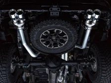 0FG Catback Exhaust for Silverado ZR2/Sierra AT4X - 4" Chrome Silver Tips image 11