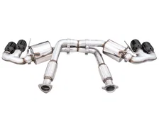 Touring Edition Exhaust for C8 Corvette - 4.5" Diamond Black Tips image 4