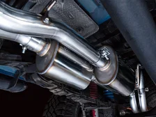 0FG Exhaust with BashGuard for 3rd Gen Tacoma - Dual Chrome Silver Tips image 16