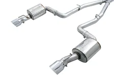 Touring Edition Exhaust for 15+ Charger 6.4 / 6.2 SC - Chrome Silver Tips image 3