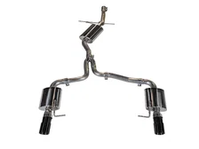 Touring Edition Exhaust for B8.5 Allroad - Dual Outlet, Diamond Black Tips image 1