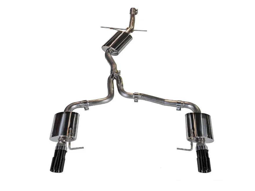 Touring Edition Exhaust for B8.5 Allroad - Dual Outlet, Diamond Black Tips