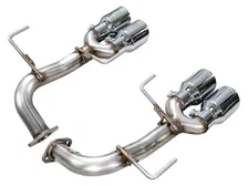 Track Edition Axleback Exhaust for VB Subaru WRX - 4" Chrome Silver Tips image 3