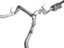 0FG Non-Resonated Catback for '21+ Ford F-150 (With Bumper Cutouts) - 5" Chrome Silver Tips image 3