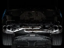 Track Edition Exhaust for C8 Corvette - 4.5" Chrome Silver Tips image 7