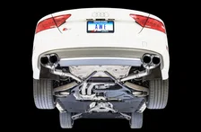 Track Edition Exhaust for Audi C7 S7 4.0T - 4" Chrome Silver Tips image 3