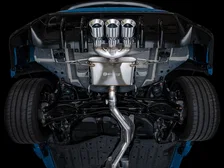 Touring Edition Exhaust for FL5 Civic Type R - Triple Chrome Silver Tips image 9