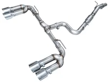 Track Edition Exhaust for Audi 8Y S3 - 4.5" Chrome Silver Tips image 1
