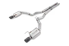 Touring Edition Cat-back Exhaust for S550 Mustang GT - Dual Tip - Diamond Black Tips image 1