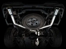 0FG Dual Rear Exit Catback for 4th Gen RAM 1500 5.7L (without bumper cutouts) - Chrome Silver Tips image 14