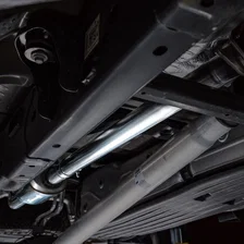 0FG Non-Resonated Catback for '21+ Ford F-150 (With Bumper Cutouts) - 5" Diamond Black Tips image 14