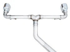 Track Edition Exhaust for VW MK8 GTI - Chrome Silver Tips image 2