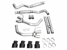 Track Edition Exhaust for S650 Ford Mustang Dark Horse - Quad Diamond Black Tips image 5