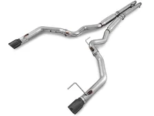 Track Edition Cat-back Exhaust for S550 Mustang GT - Dual Tip - Diamond Black Tips image 1