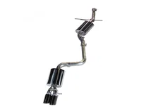 Touring Edition Exhaust for B8/B8.5 A4 2.0T - Single Side, Diamond Black Tips for Audi A4 Quattro image 1