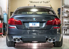 Touring Edition Axleback Exhaust for BMW F10 M5 - 4" Chrome Silver Tips image 2