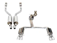 Touring Edition Exhaust System for B8/8.5 S5 Cabrio (Exhaust + Resonated Downpipes) - Chrome Silver Tips image 1