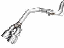 Track Edition Exhaust for S650 Ford Mustang Dark Horse - Quad Chrome Silver Tips image 3