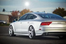 Touring Edition Exhaust for Audi C7 A7 3.0T - 4" Diamond Black Tips image 5