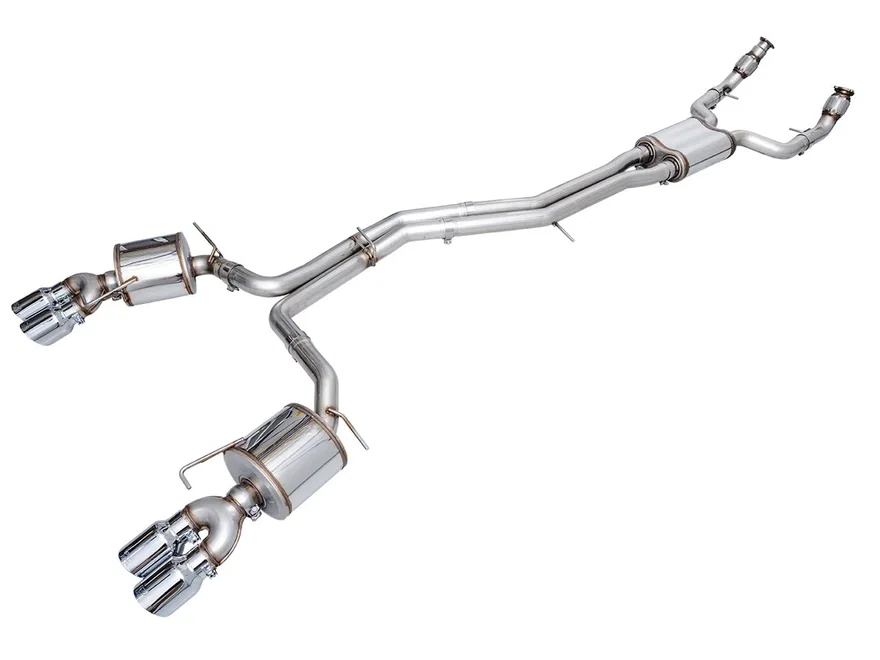 Touring Edition Exhaust for Audi C8 S6/S7 - 4.5" Chrome Silver Tips