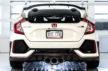Track Edition Exhaust for FK8 Civic Type R (includes Front Pipe) - Triple Chrome Silver Tips image 5