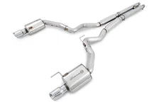 Touring Edition Cat-back Exhaust for S550 Mustang GT - Dual Tip - Chrome Silver Tips image 1