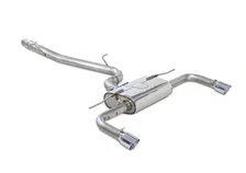 Touring Edition Exhaust for Audi 8V A3 2.0T - 3.5" Chrome Silver Tips image 1