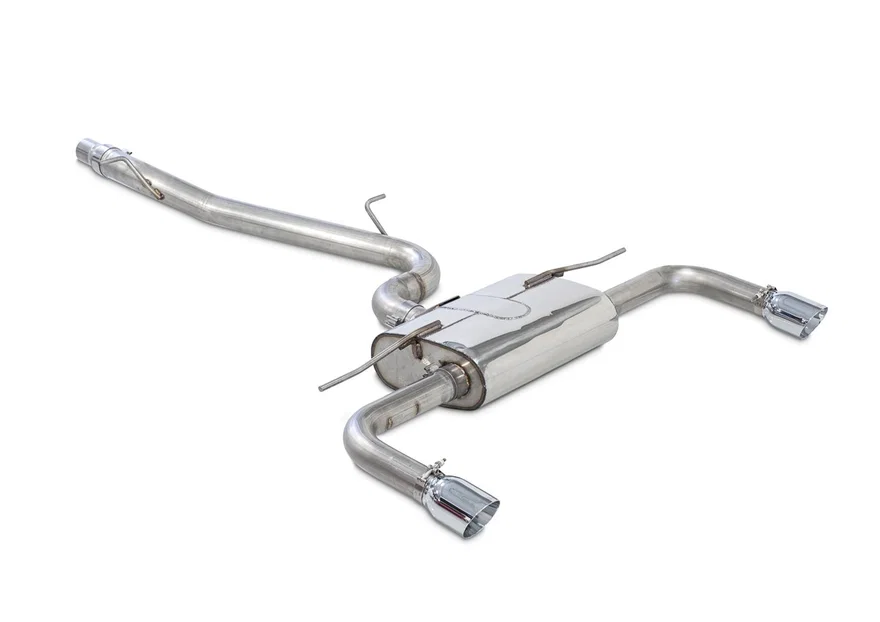 Touring Edition Exhaust for Audi 8V A3 2.0T - 3.5" Chrome Silver Tips