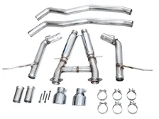 Track Edition Exhaust for Dodge Durango 6.4 / 6.2 SC - Chrome Silver Tips image 4
