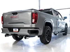 0FG Catback Split Rear Exit Exhaust for 4th Gen Silverado/Sierra 1500 5.3L (Flat Bumper) - Dual Chrome Silver Tips image 4