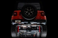 Tread Edition Axleback Dual Exhaust for Jeep JL/JLU 3.6L/2.0T - Chrome Silver Tips image 6