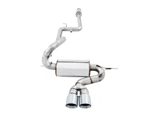 Touring Edition Cat-back Exhaust for Ford Focus ST - Resonated - Chrome Silver Tips image 3