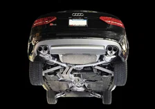 Touring Edition Exhaust for Audi S5 3.0T - 3.5" Chrome Silver Tips image 2