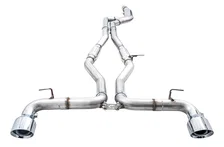 Resonated Track Edition Exhaust for A90 Supra - 5" Chrome Silver Tips for Toyota GR Supra image 2