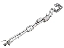0FG Exhaust with BashGuard for 3rd Gen Tacoma - Dual Chrome Silver Tips image 1