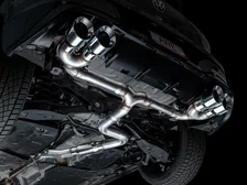 Track Edition Exhaust for Volkswagen MK8 Golf R - Chrome Silver Tips image 7