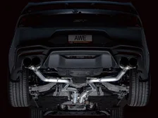 Track Edition Exhaust for S650 Ford Mustang GT Fastback - Quad Diamond Black Tips image 12
