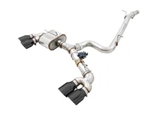SwitchPath™ Exhaust for MK7 Golf R - Diamond Black Tips, 102mm image 1