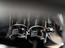0FG Exhaust with BashGuard for 3rd Gen Tacoma - Dual Chrome Silver Tips image 11