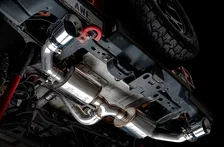 Tread Edition Axleback Dual Exhaust for Jeep JL/JLU 3.6L/2.0T - Chrome Silver Tips image 10