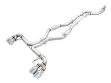 Track Edition Exhaust for G2X M340i / M440i - 4" Chrome Silver Tips for BMW image 1