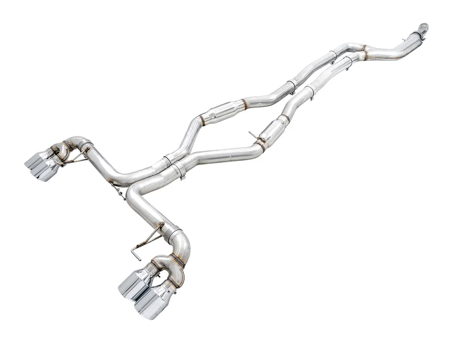 Track Edition Exhaust for G2X M340i / M440i - 4" Chrome Silver Tips for BMW
