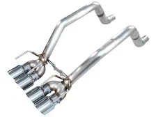 Track Edition Axleback Exhaust for '09-'13 C6 Chevrolet Corvette 6.2L - 4.5" Chrome Silver Tips image 1