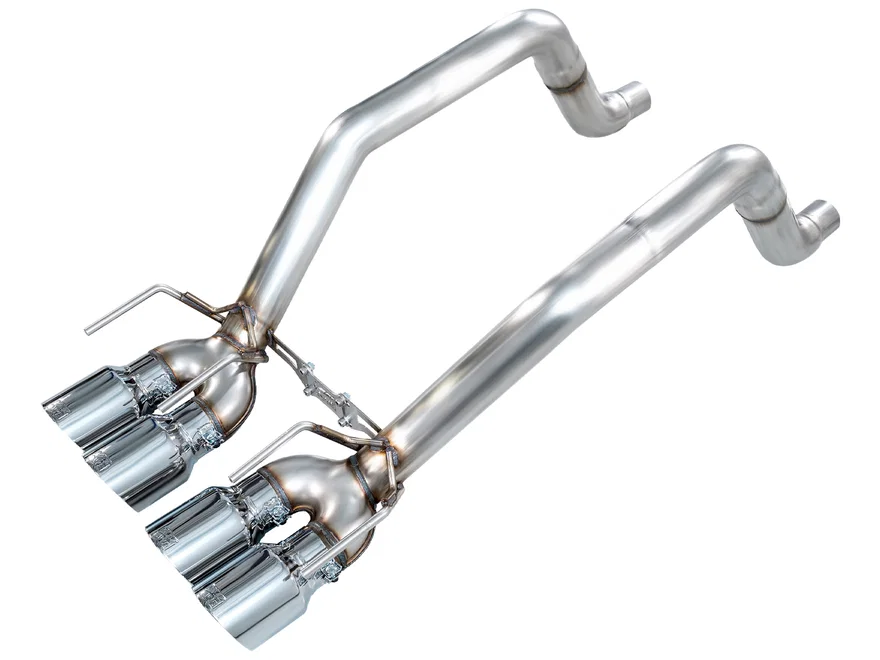 Track Edition Axleback Exhaust for '09-'13 C6 Chevrolet Corvette 6.2L - 4.5" Chrome Silver Tips