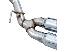 0FG Single Side Exit Catback Exhaust for 4th Gen RAM 1500 5.7L (without bumper cutouts) - Dual Chrome Tips image 8