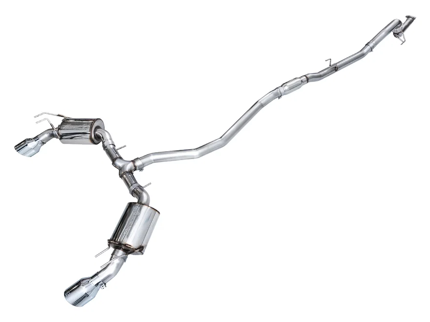 Touring Edition Exhaust for FE1 Civic Si/DE4 Acura Integra - 5" Chrome Silver Tips
